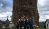 An Irish family taking an ancestral tour