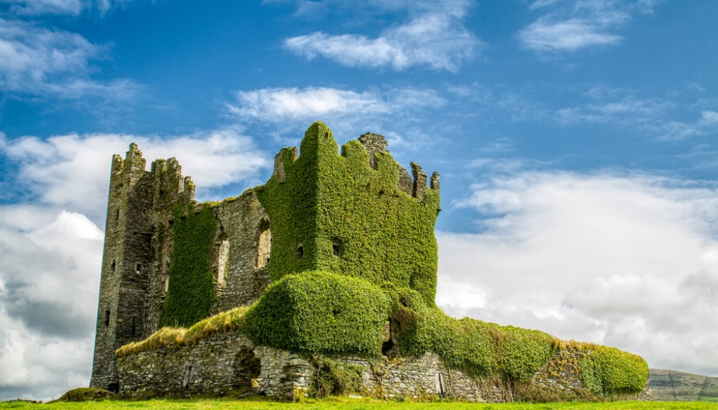 Ballycarbery Castle Ruins in Ireland