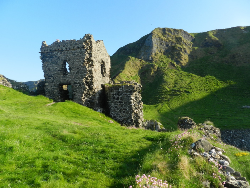 A castle in the wilderness in Ireland