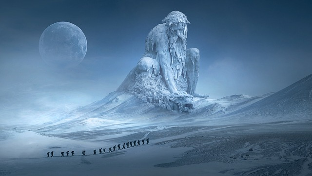 A fantasy sculpture