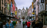 Busy street in Dublin