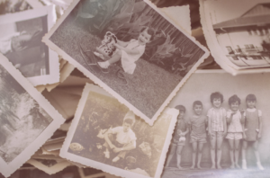 Old, sepia-tone photos