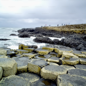 The Giant’s Causeway in Ireland. 