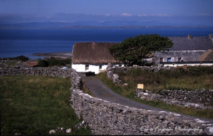 An Irish cottage.