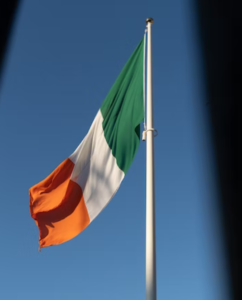 An Irish flag. 