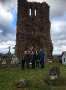 An Irish family visiting their ancestral townland.