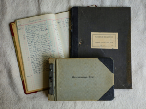 Dated books containing Irish church records