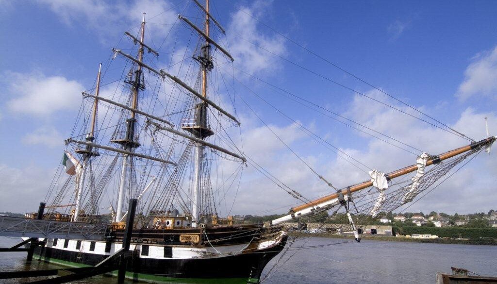 The Dunbrody Ship, a remnant of Irish maritime history.