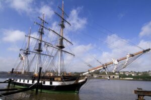 The Dunbrody Ship, a remnant of Irish maritime history.