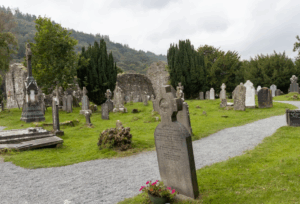 Graveyard to visit during a historical tour of Ireland.