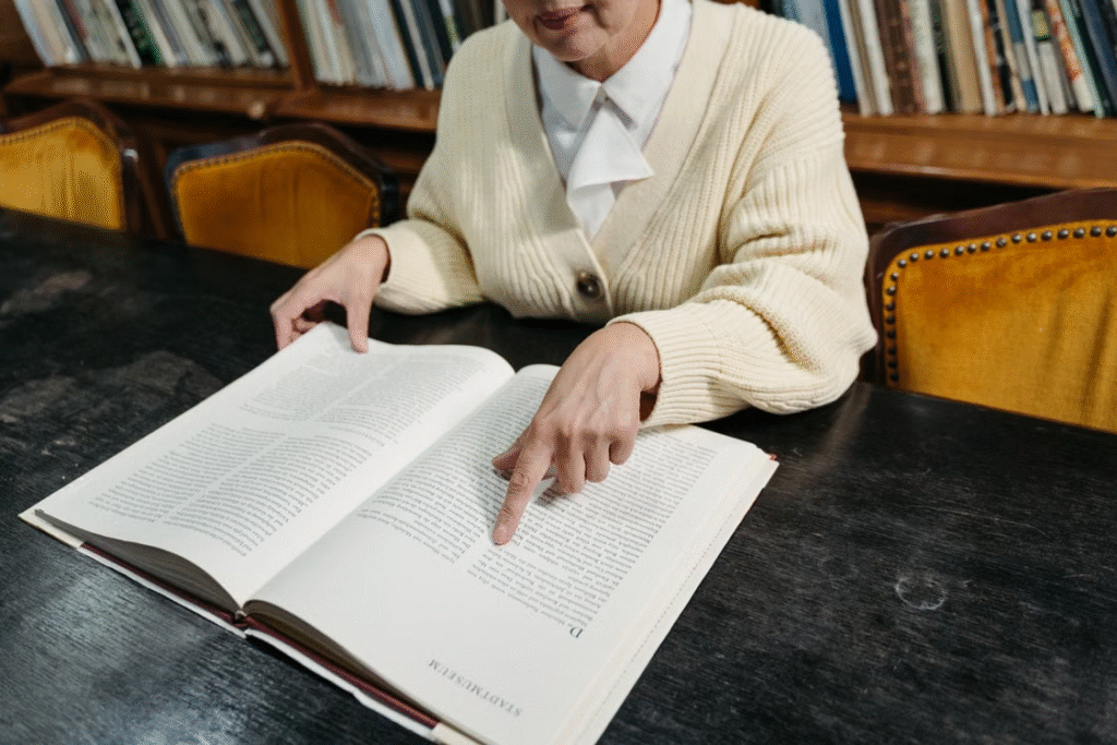 a person learning family history.
