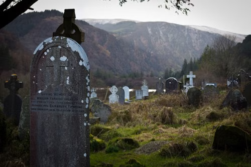 A cemetery in Ireland.